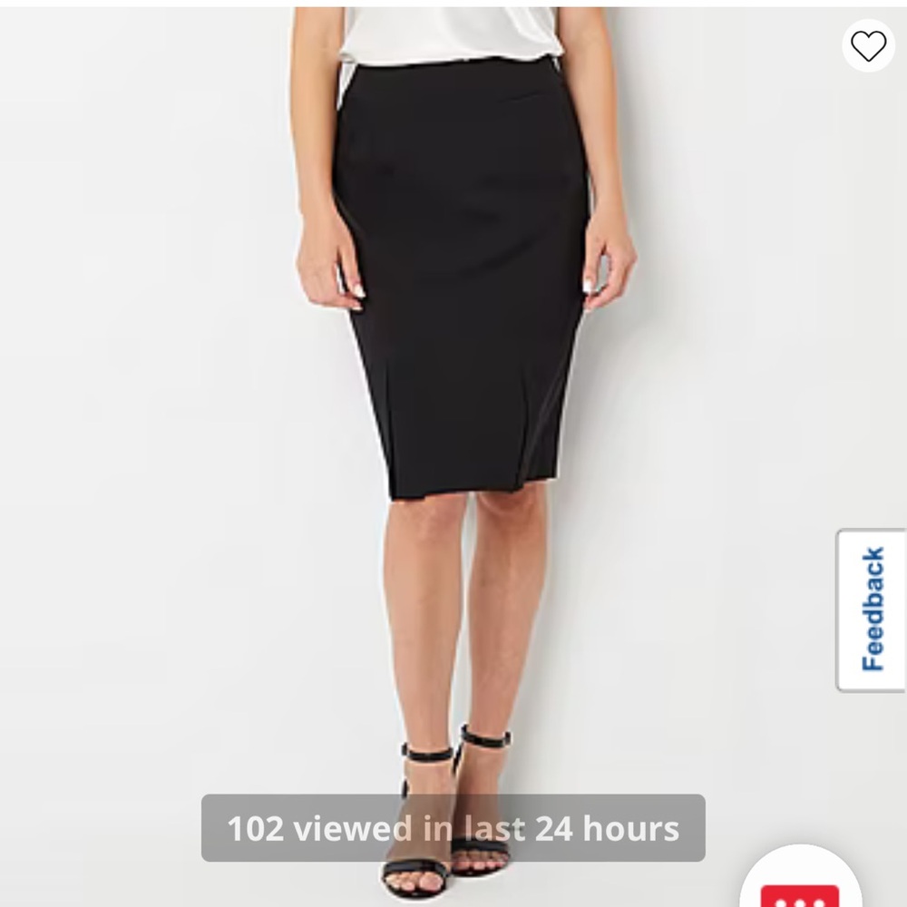 Black Label by Evan-Picone Womens Suit Skirt | 4P